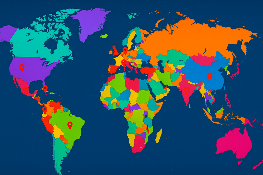Mapa de países visitados